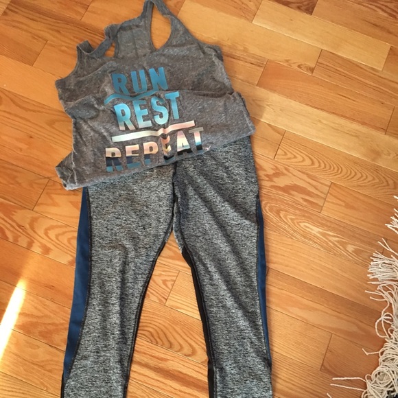 Express Pants - Cute workout outfit top medium pants small